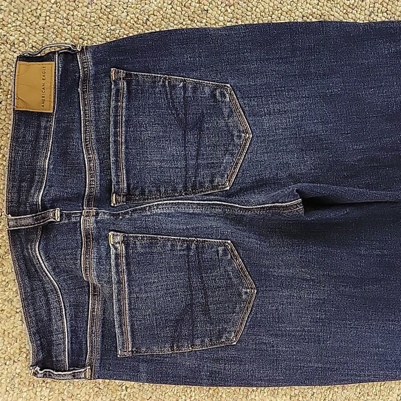 American Eagle Next Level Stretch Straight Leg Jeans. dark wash Womens Sz 2 X 32 - Picture 3 of 5